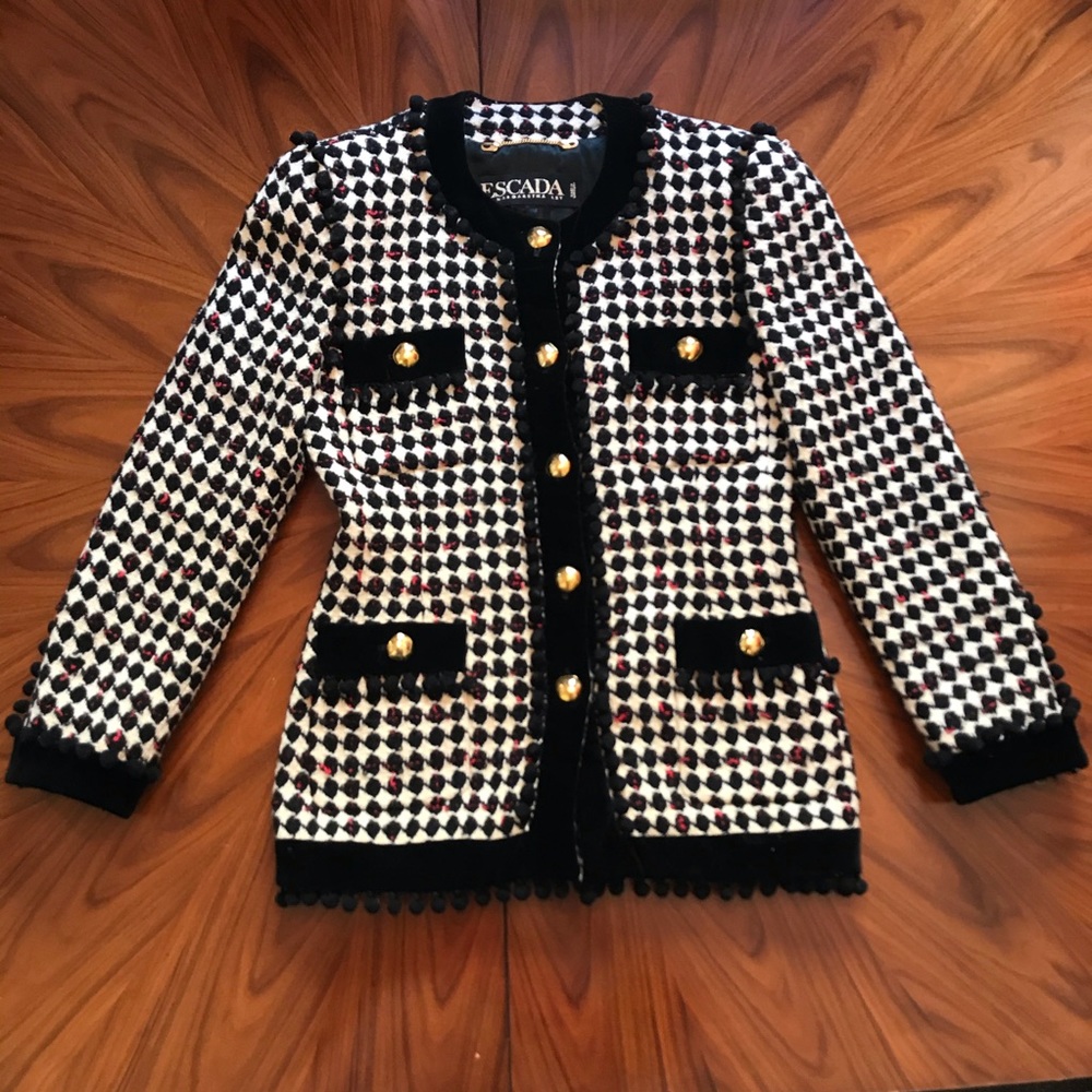 Escada houndstooth blazer - Picture 4 of 7